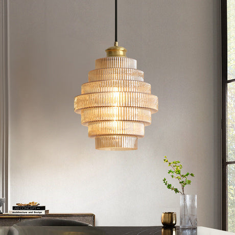 Vintage Flesvormige Messing Glazen Hanglamp – Elegant Design voor Eetkamer, Woonkamer, en Keuken