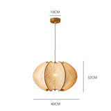 Mid-Century Scandinavische Houten Hanglampen