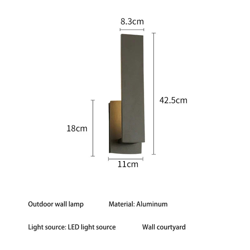 Stijlvolle Weerbestendige LED Wandlamp voor Buiten - Duurzame Verlichting