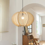 Mid-Century Scandinavische Houten Hanglampen