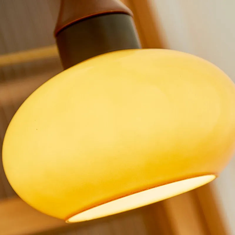 Retro Houten Bruine Koepel Keuken Eiland Hanglamp