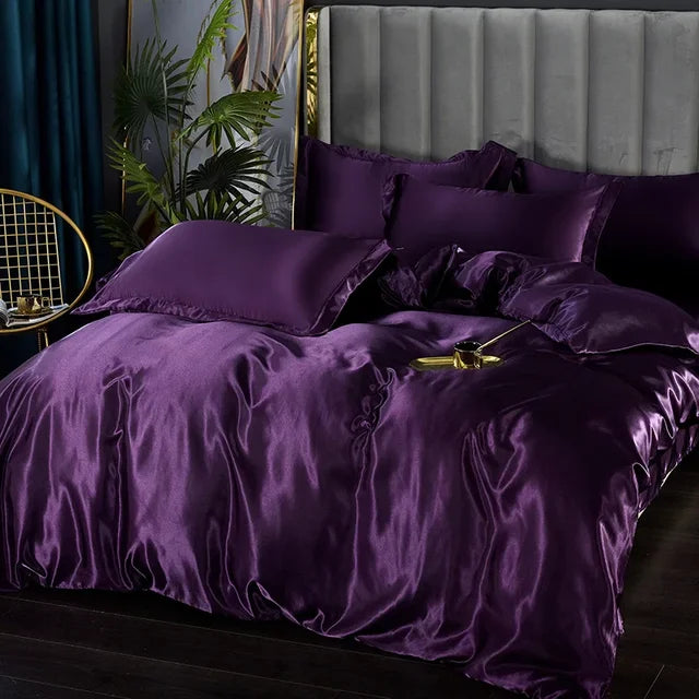 Luxe Zijde Satijnen Beddengoed Set - Ultiem Comfort en Stijl voor Jouw Slaapkamer