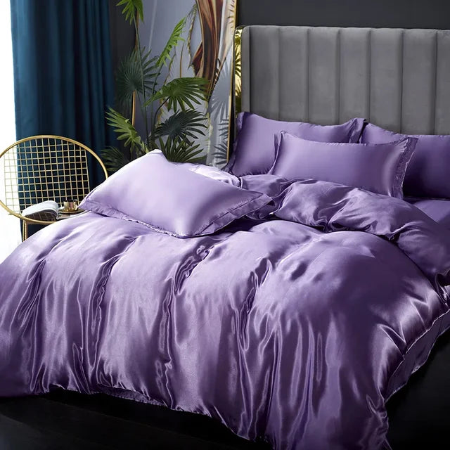 Luxe Zijde Satijnen Beddengoed Set - Ultiem Comfort en Stijl voor Jouw Slaapkamer