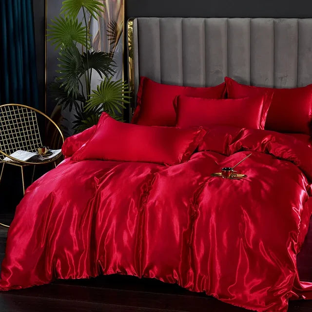 Luxe Zijde Satijnen Beddengoed Set - Ultiem Comfort en Stijl voor Jouw Slaapkamer