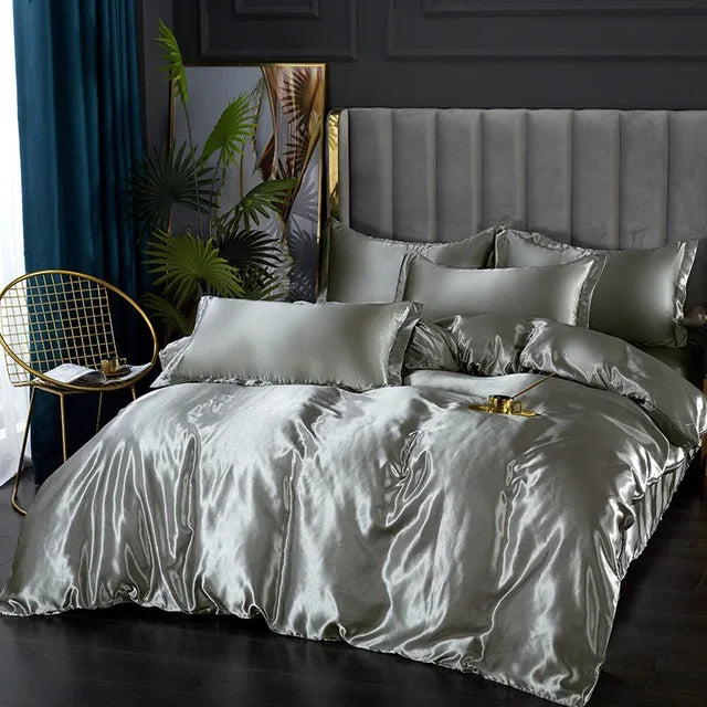 Luxe Zijde Satijnen Beddengoed Set - Ultiem Comfort en Stijl voor Jouw Slaapkamer