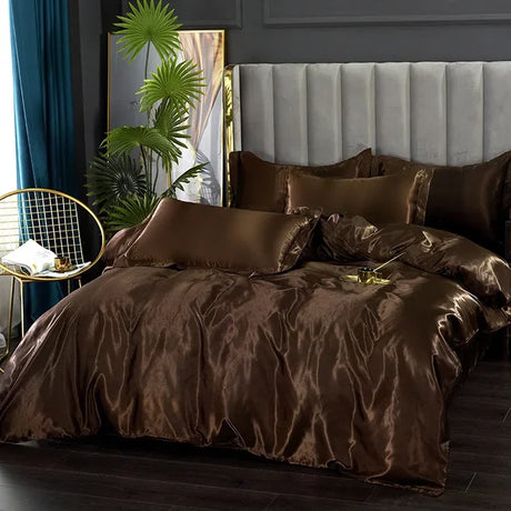 Luxe Zijde Satijnen Beddengoed Set - Ultiem Comfort en Stijl voor Jouw Slaapkamer