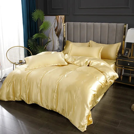 Luxe Zijde Satijnen Beddengoed Set - Ultiem Comfort en Stijl voor Jouw Slaapkamer