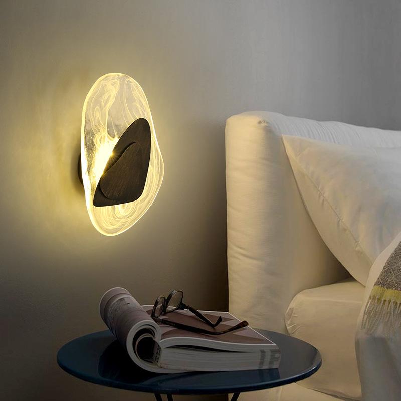 Nordic Moderne Kristallen Wandlamp - Luxe Scandinavisch Design met Kristalglas, Perfect voor Slaapkamer of Woonkamer