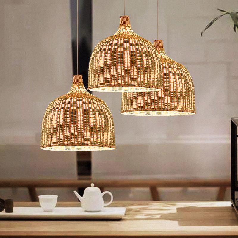 Rotan Bamboe Mand Eetkamer Hanglamp