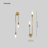 Moderne LED Wandlamp Goud – Slanke 2-Lichts Stick Wandlamp voor Woonkamer en Slaapkamer