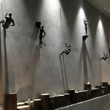 Moderne Atleet Rock Klimmen Man Muurdecoratie - Creatieve Hars Wanddecor voor Thuis en Kantoor