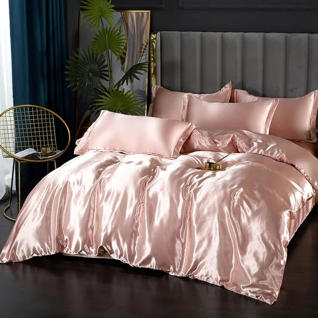 Luxe Zijde Satijnen Beddengoed Set - Ultiem Comfort en Stijl voor Jouw Slaapkamer