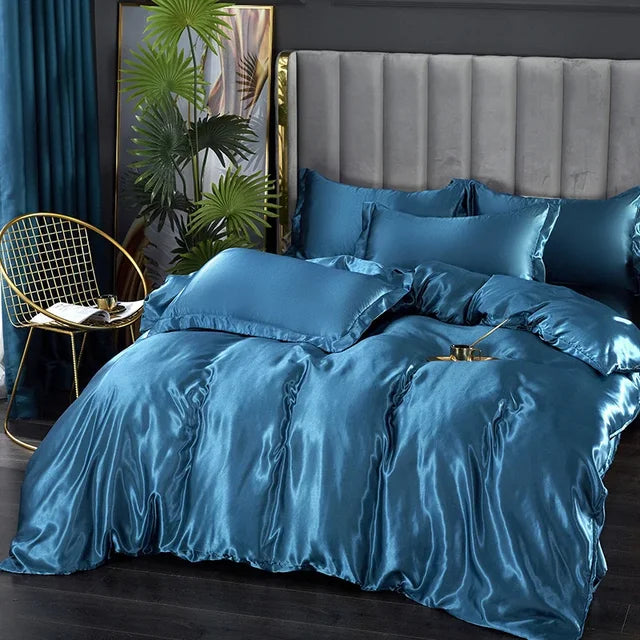 Luxe Zijde Satijnen Beddengoed Set - Ultiem Comfort en Stijl voor Jouw Slaapkamer