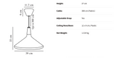 Industriële Elegantie Nori 39 Hanglamp