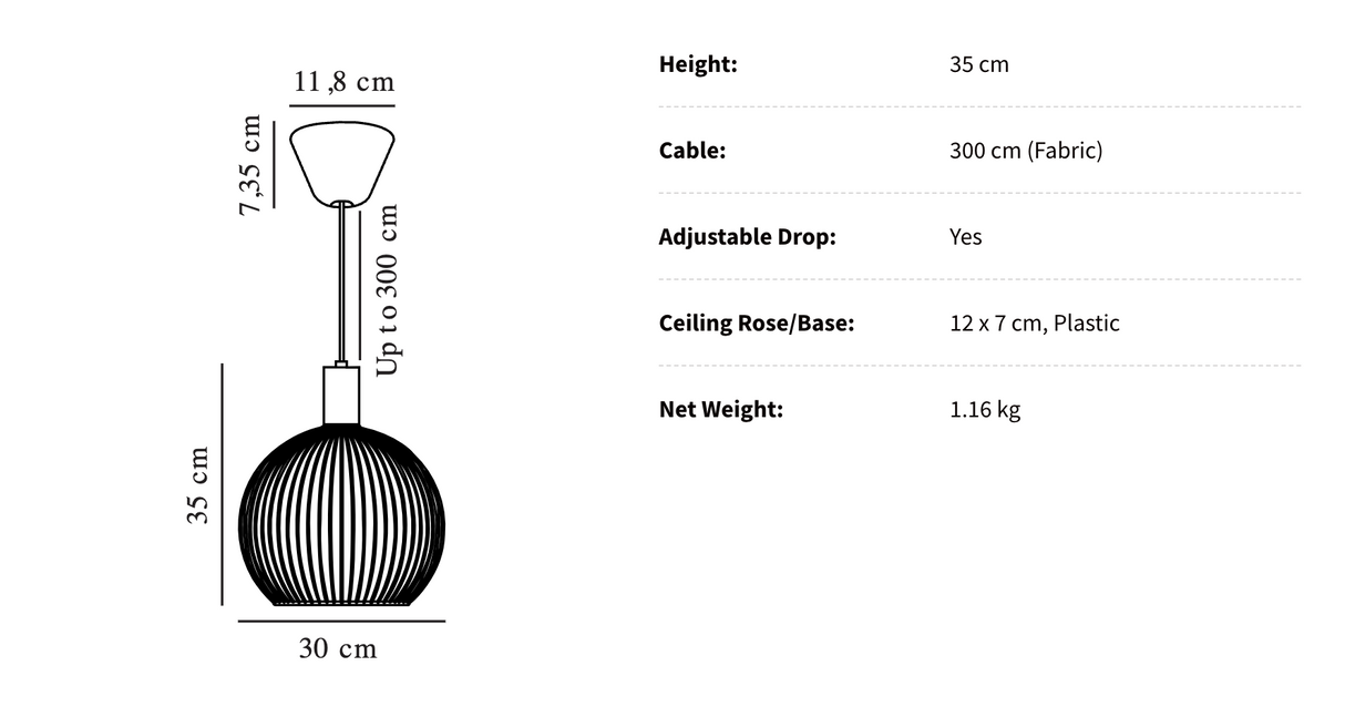 Moderne Aver 30 Hanglamp