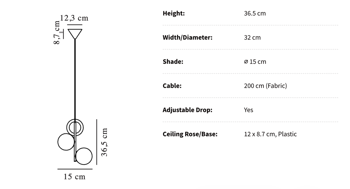 Zayden Hanglamp Elegante Verlichting