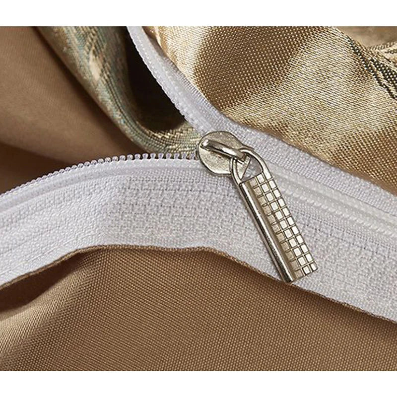 Luxe Satijn Rayon Jacquard Dekbedovertrek Set 220x240 | Zomer Beddengoed Tweepersoons, Queen, Kingsize