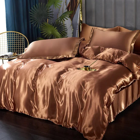 Luxe Zijde Satijnen Beddengoed Set - Ultiem Comfort en Stijl voor Jouw Slaapkamer