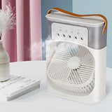 Draagbare 3-in-1 AirCooler met Ventilator, Airconditioner en Luchtbevochtiger - Energiezuinig, 7-kleuren LED verlichting