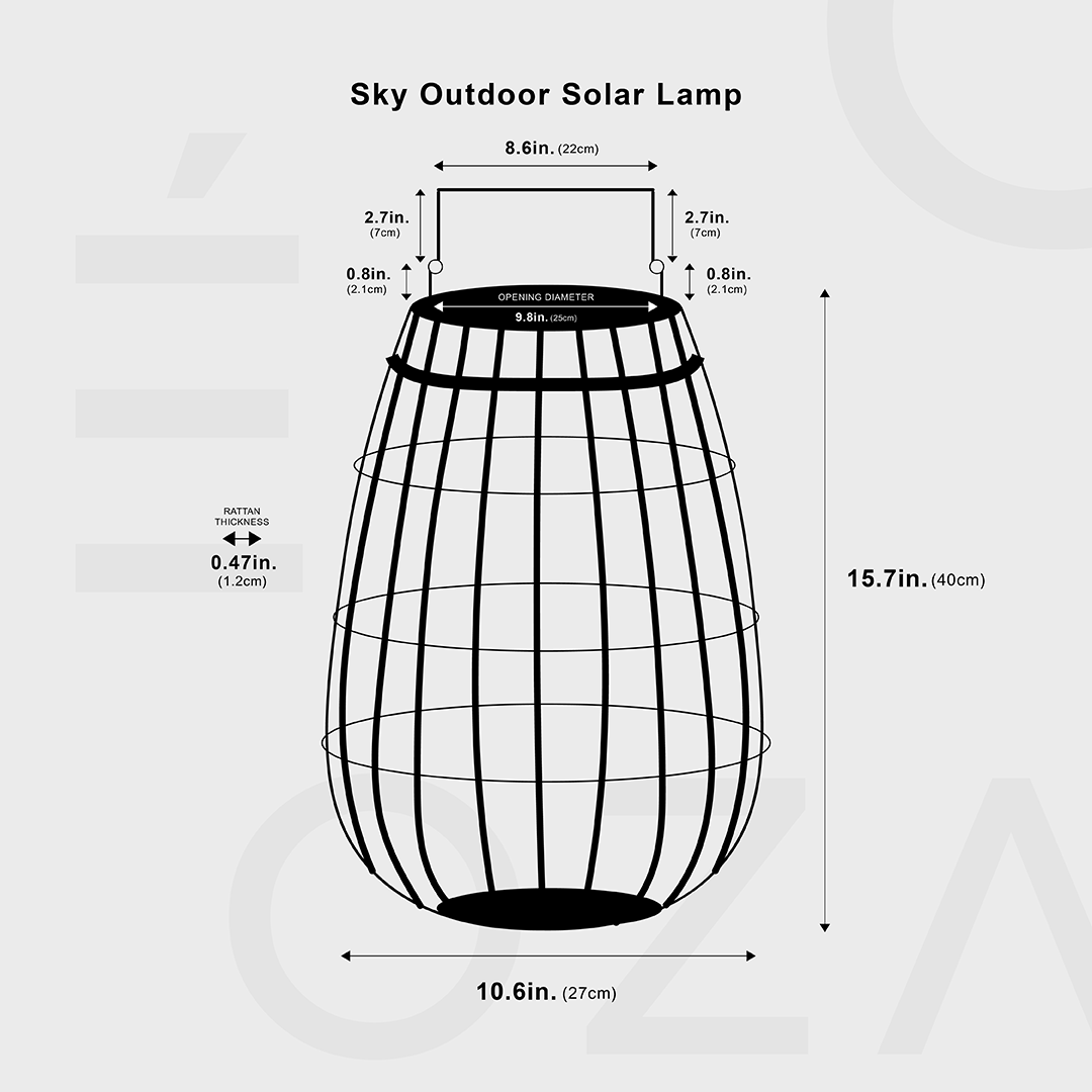 Zonne-energie Buitenlamp met LED - Stijlvolle Tuinverlichting voor Duurzame Verlichting