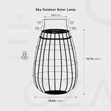 Zonne-energie Buitenlamp met LED - Stijlvolle Tuinverlichting voor Duurzame Verlichting