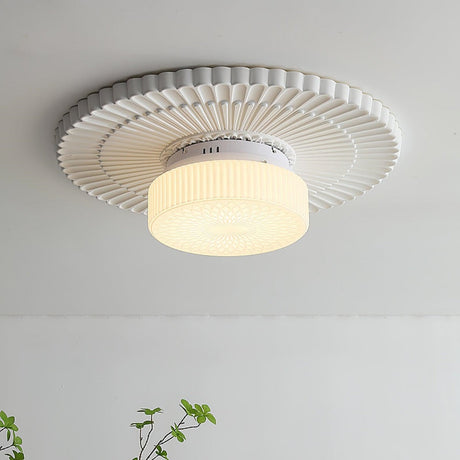 Retro Nostalgie Melkwit Glazen Plafondlamp