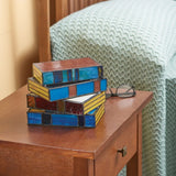 GlassNovel - Unieke Gekleurd Glas Boekenlamp | Kunstzinnige Verlichting voor Huisdecoratie