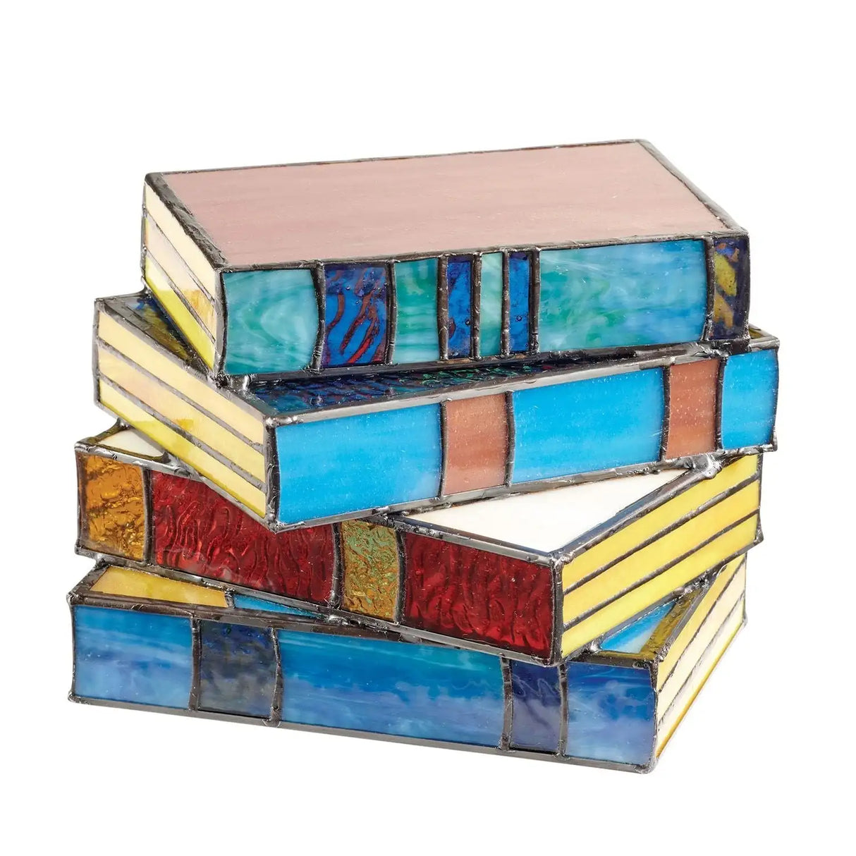 GlassNovel - Unieke Gekleurd Glas Boekenlamp | Kunstzinnige Verlichting voor Huisdecoratie