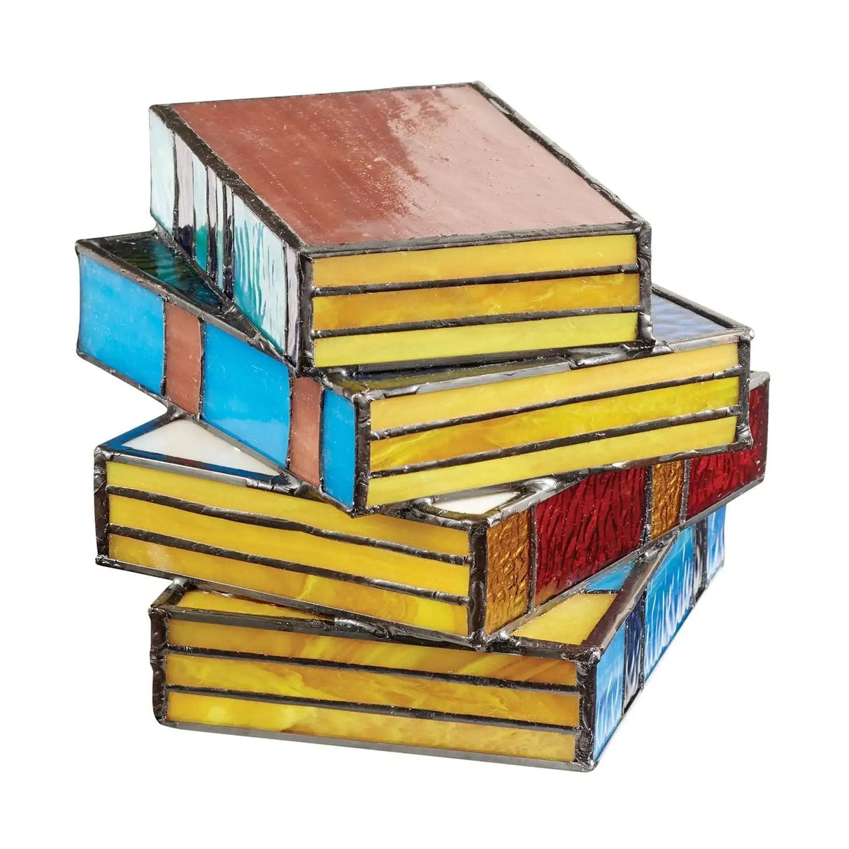 GlassNovel - Unieke Gekleurd Glas Boekenlamp | Kunstzinnige Verlichting voor Huisdecoratie