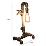 GearGlow - Steampunk Industriële Tafellamp met Verstelbare Elementen en Warm Licht