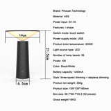 RemoteGlow - Draadloze Tafellamp met Afstandsbediening, Oplaadbaar en Touch Sensor voor Slaapkamer en Woonkamer
