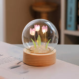TulipGlow - Tulpen LED Tafellamp | Unieke Bloemvormige Designlamp voor Bureau en Nachtkastje