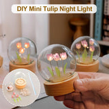 TulipGlow - Tulpen LED Tafellamp | Unieke Bloemvormige Designlamp voor Bureau en Nachtkastje