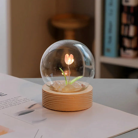 TulipGlow - Tulpen LED Tafellamp | Unieke Bloemvormige Designlamp voor Bureau en Nachtkastje