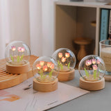 TulipGlow - Tulpen LED Tafellamp | Unieke Bloemvormige Designlamp voor Bureau en Nachtkastje