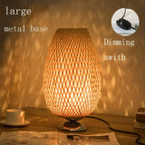RustiekLicht - Vintage Bamboe Tafellamp | Handgemaakt & Duurzaam | Perfect voor Woonkamer & Slaapkamer