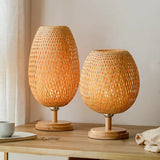 RustiekLicht - Vintage Bamboe Tafellamp | Handgemaakt & Duurzaam | Perfect voor Woonkamer & Slaapkamer