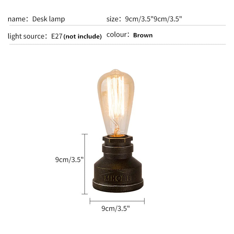 AquaCraft - Industriële Waterpijplamp | Vintage Waterpijp Tafellamp voor Unieke Verlichting