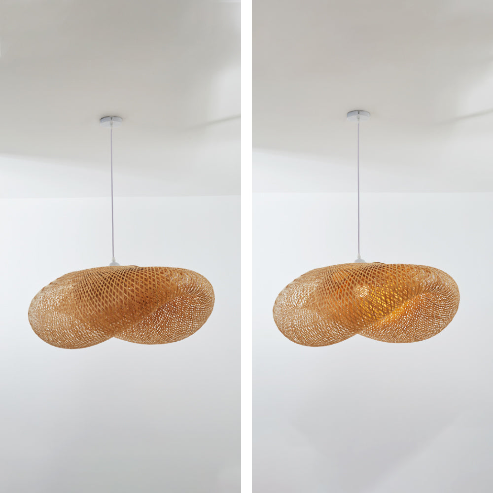 ZenBamboo LED Hanglamp - Bamboe Bol Verlichting voor Moderne Slaapkamer | Energiezuinige Natuurlijke Lampen