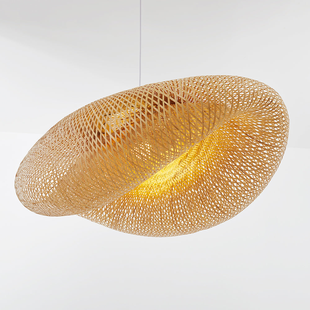 ZenBamboo LED Hanglamp - Bamboe Bol Verlichting voor Moderne Slaapkamer | Energiezuinige Natuurlijke Lampen