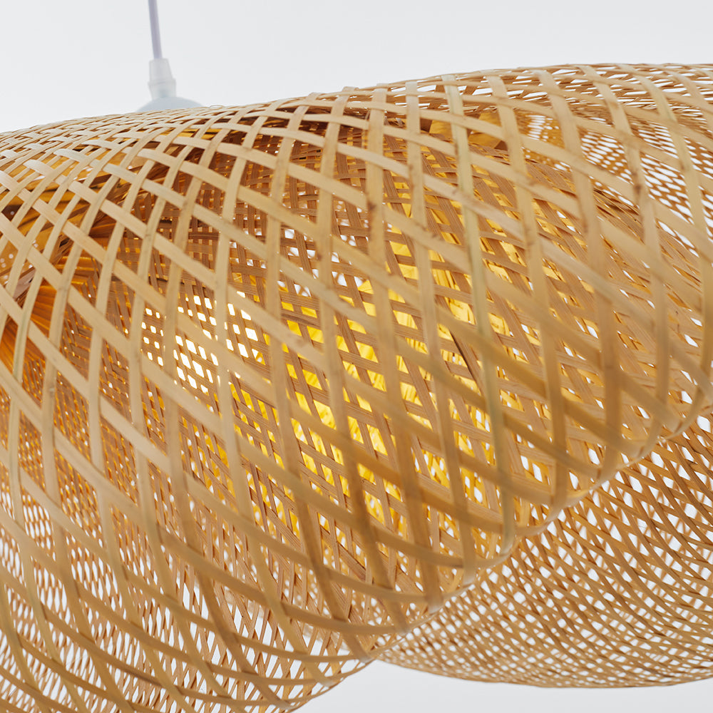 ZenBamboo LED Hanglamp - Bamboe Bol Verlichting voor Moderne Slaapkamer | Energiezuinige Natuurlijke Lampen