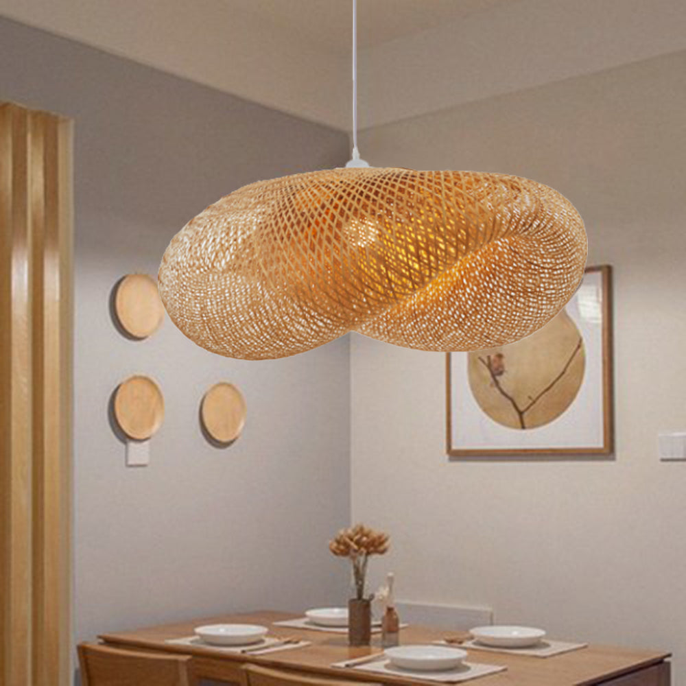ZenBamboo LED Hanglamp - Bamboe Bol Verlichting voor Moderne Slaapkamer | Energiezuinige Natuurlijke Lampen