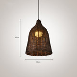 Rotan Bamboe Mand Eetkamer Hanglamp