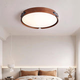 Mid-Century Houten Koepel Plafondlamp