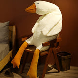 Zachte Witte Eend Pluche Knuffel - Grote Zwaan/Gans Speelgoed, Fluffy Vloermat voor Kinderkamer en Huisdecoratie