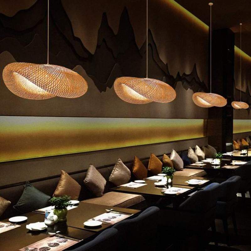 ZenBamboo LED Hanglamp - Bamboe Bol Verlichting voor Moderne Slaapkamer | Energiezuinige Natuurlijke Lampen