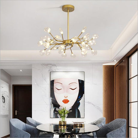 LED Vuurvlieg Sputnik Kroonluchter Moderne Hanglamp voor Woonkamer en Slaapkamer Plafondlampen