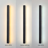 Zenith - Strakke LED Wandlampen Zwart Metaal voor Binnen en Buiten, Modern Design voor Tuin en Hal