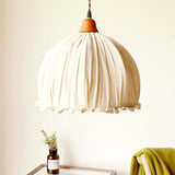 EcoLume - Minimalistische Scandinavische LED Hanglamp Beige Stoffen Kap, Verstelbaar voor Woonkamer en Eetkamer