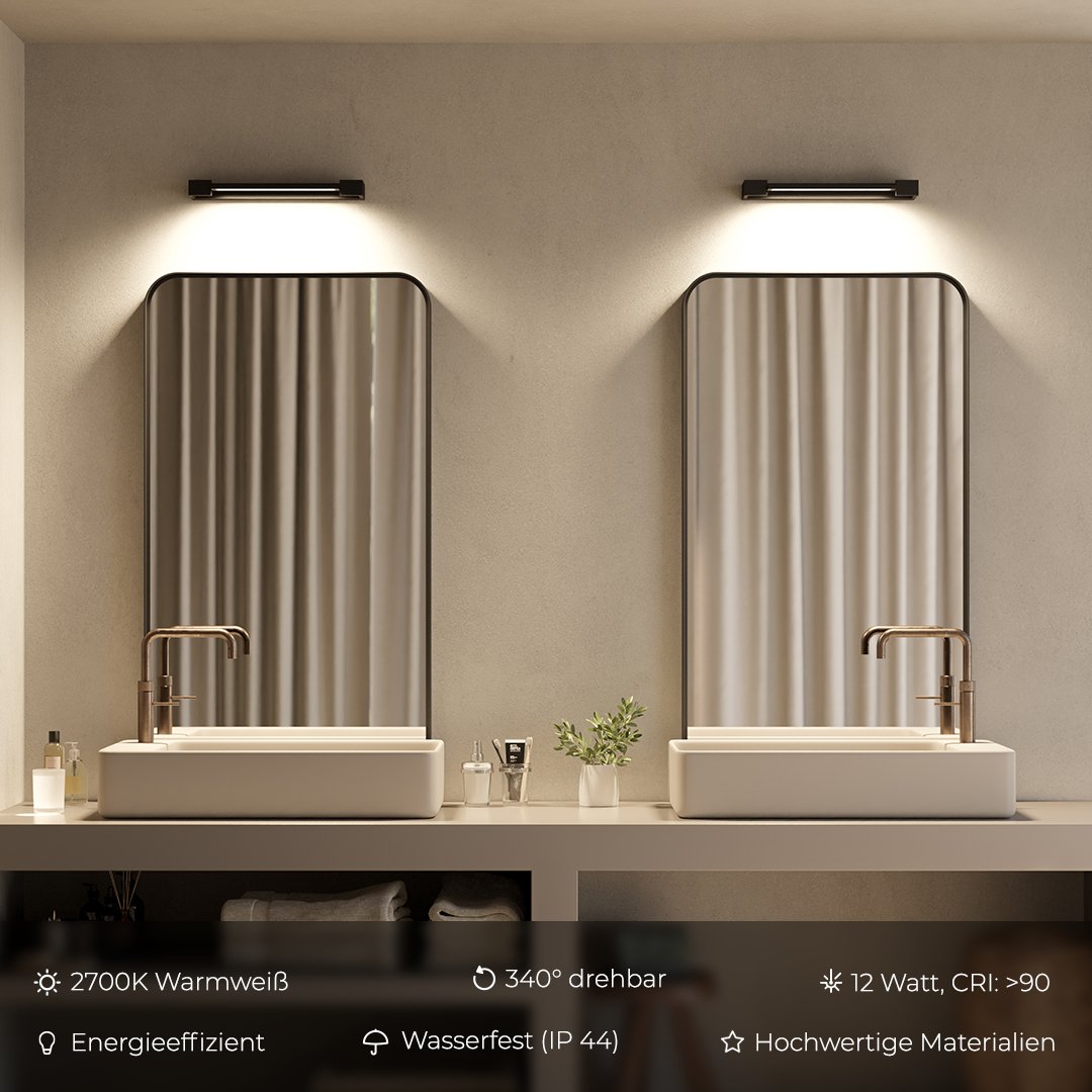 Slanke Moderne LED Wandlamp | Energiezuinige Verlichting voor Binnen en Buiten | Zwart Aluminium Design